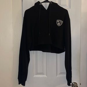 Brooklyn Nets Cropped Hoodie from Peace Collective